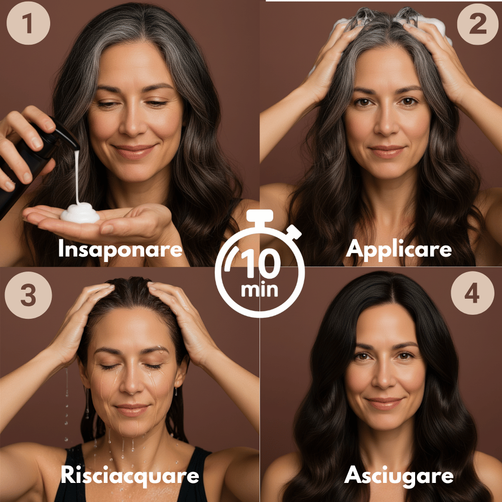 Shampoo colorante istantaneo