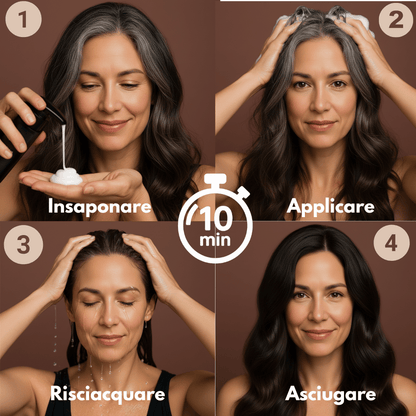 Shampoo colorante istantaneo